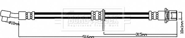 BORG & BECK stabdžių žarnelė BBH8033